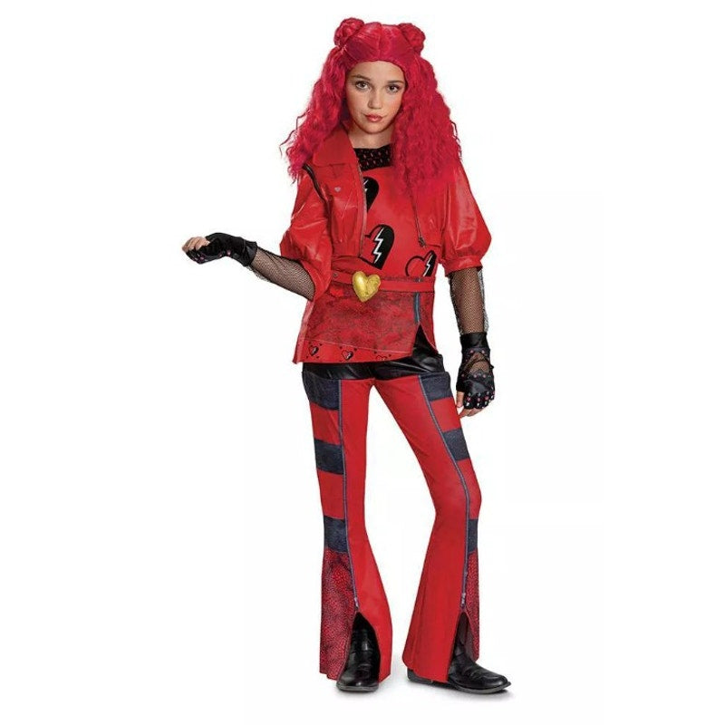 New Disney Descendants 4 Deluxe Kids' Halloween Costume Red Size S Small 4-6x