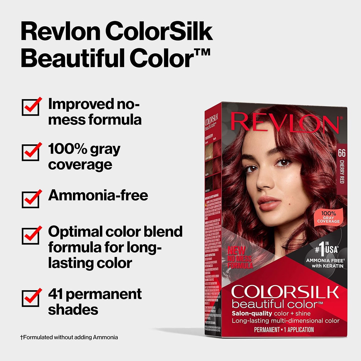 Revlon Colorsilk Permanent Hair Color 033 Soft Brown Ammonia Free Sealed Box