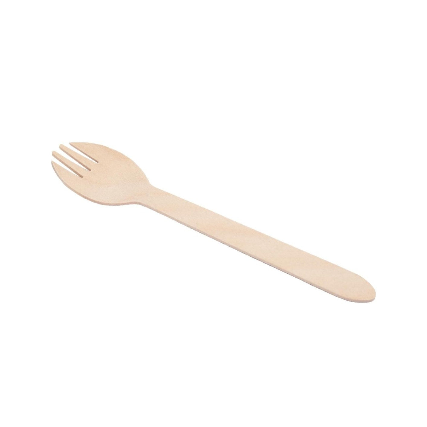 Clickeat Wooden Sporks Case of Approx 1000 Individually Wrapped NEW