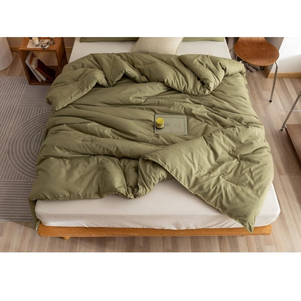 New King Size Comforter Olive Green