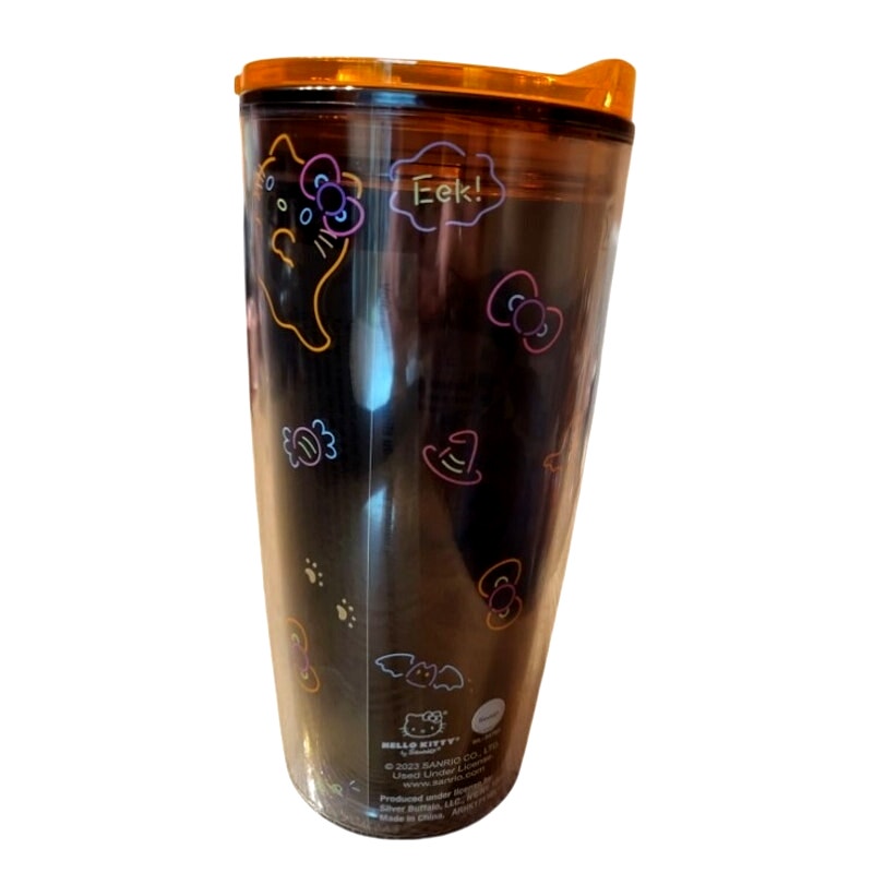 2024 Sanrio Hello Kitty Halloween Tumbler Bandit Pumpkin Candy Black Orange Cute