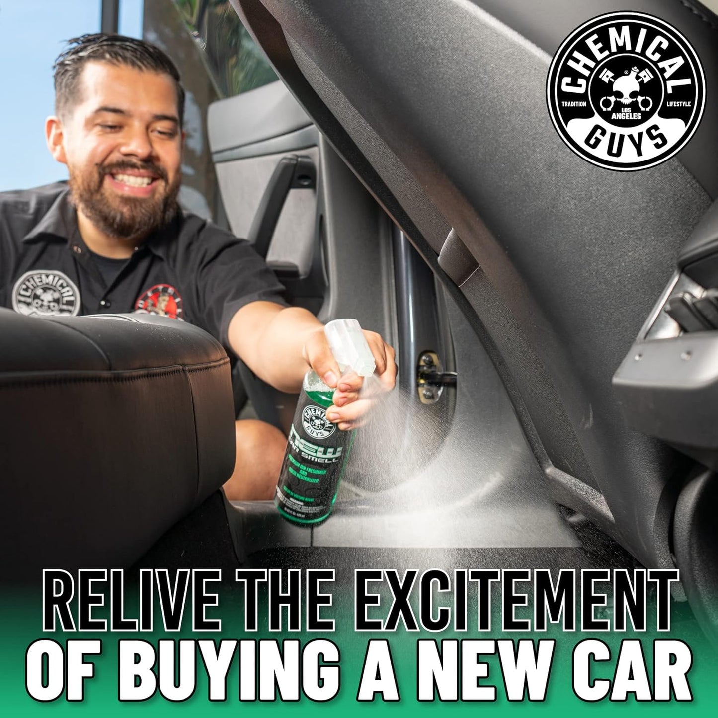 Chemical Guys AIR_101_16 New Car Smell Premium Air Freshener and Odor Eliminator
