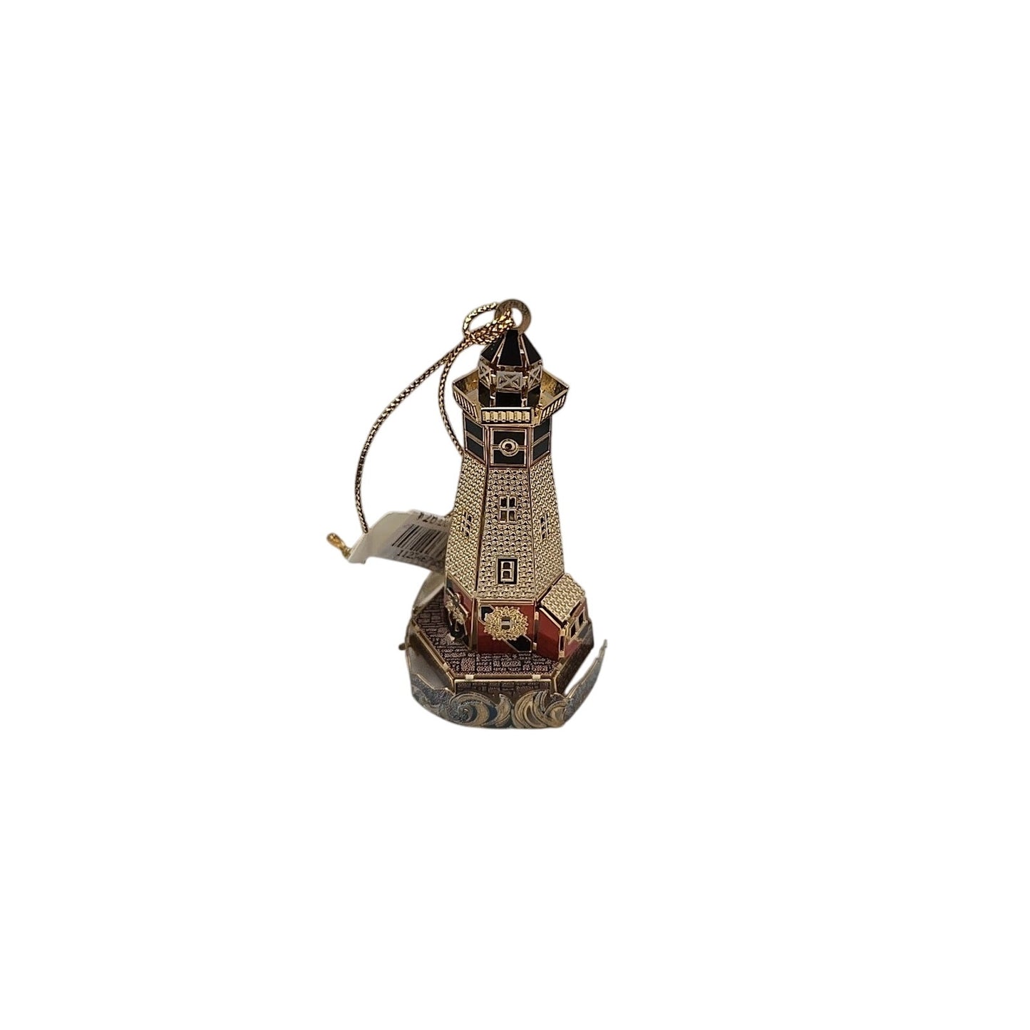 2004 BALDWIN NORTH ATLANTIC LIGHTHOUSE 77145.010 24KT GOLD FINISH BRASS ORNAMENT