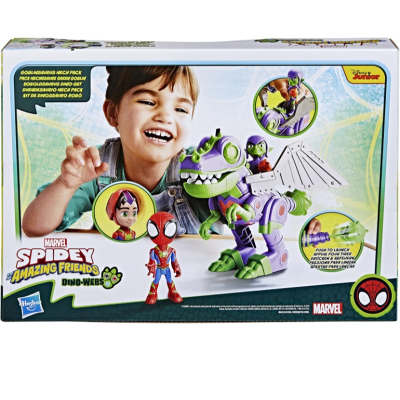 Marvel Spidey and His Amazing Friends Dino-Webs Goblinsaurus Mech Pack