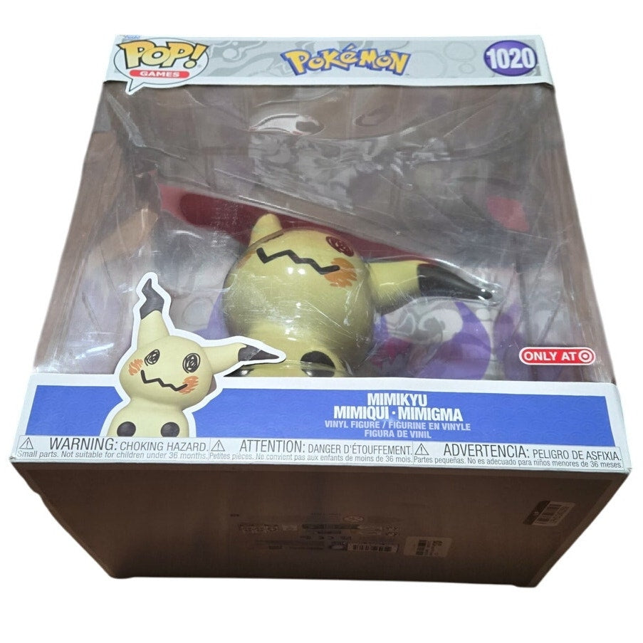 Funko Pop! Games Jumbo Mimikyu 1020 Pokemon Pikachu New in Box Target Exclusive