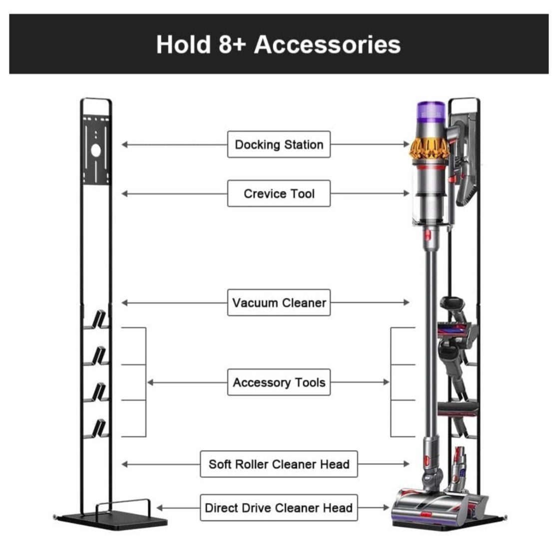 Vacuum Stand Compatible with Dyson Handheld Cordless Vaccum Cleaner