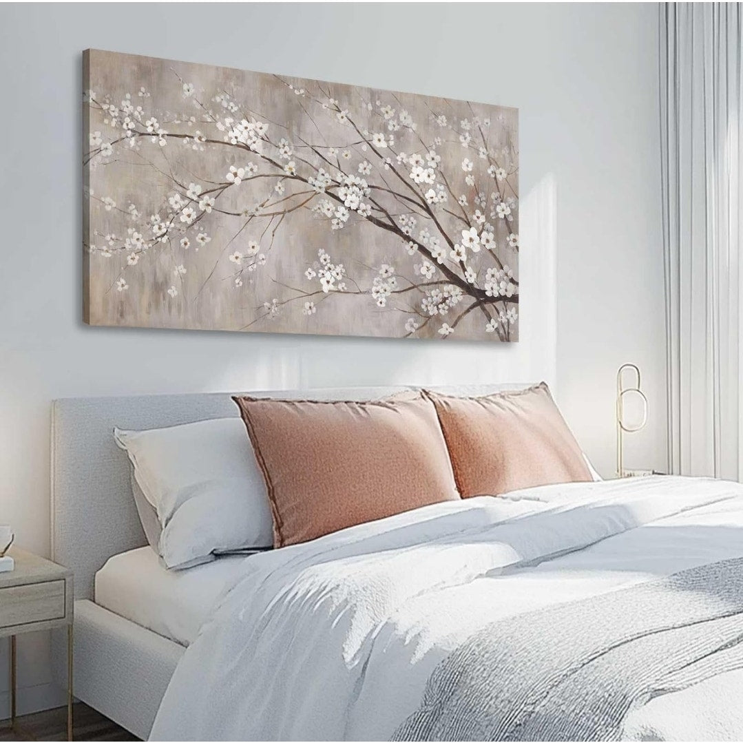 White Flower Wall Decor