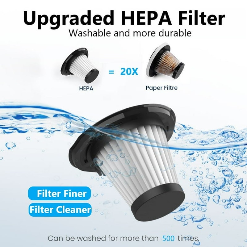 Portable Handheld Vacuum Cleaner w/ Washable Filter