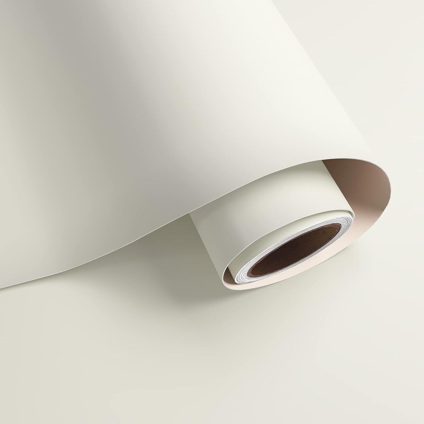 Matte Off White Peel & Stick Vinyl for Cabinets Walls Waterproof Self Adhesive Removable
