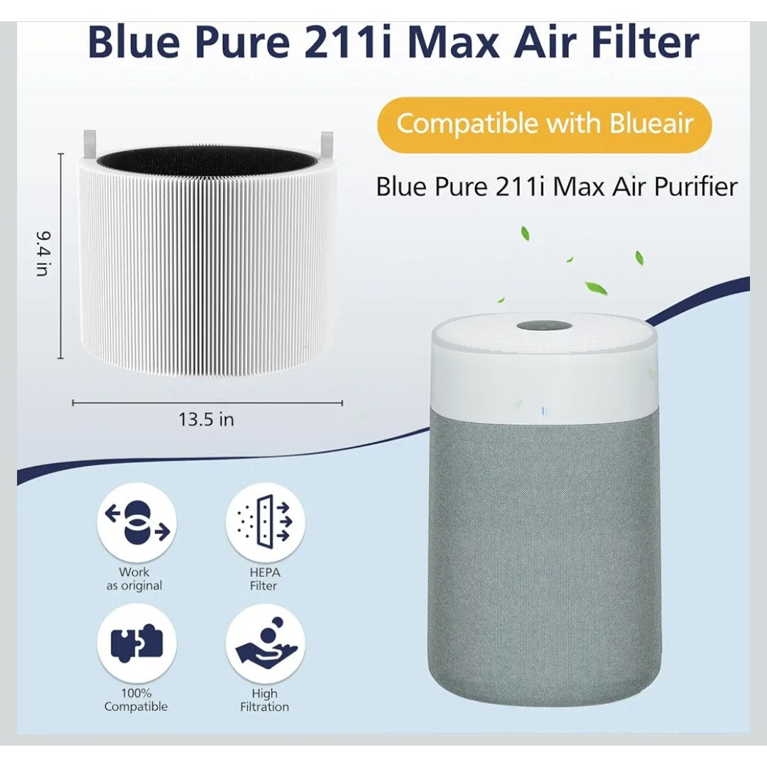 211i Max Replacement Filters for Blueair Blue Pure Air Purifier Set of 2