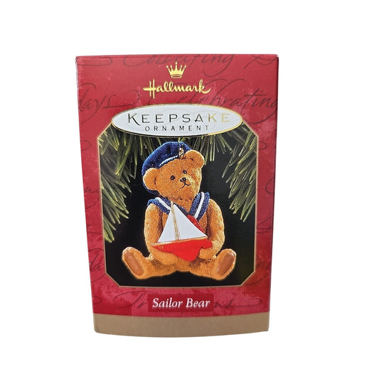 Vintage 1997 Hallmark Keepsake Ornament 'Sailor Bear' in Original Box