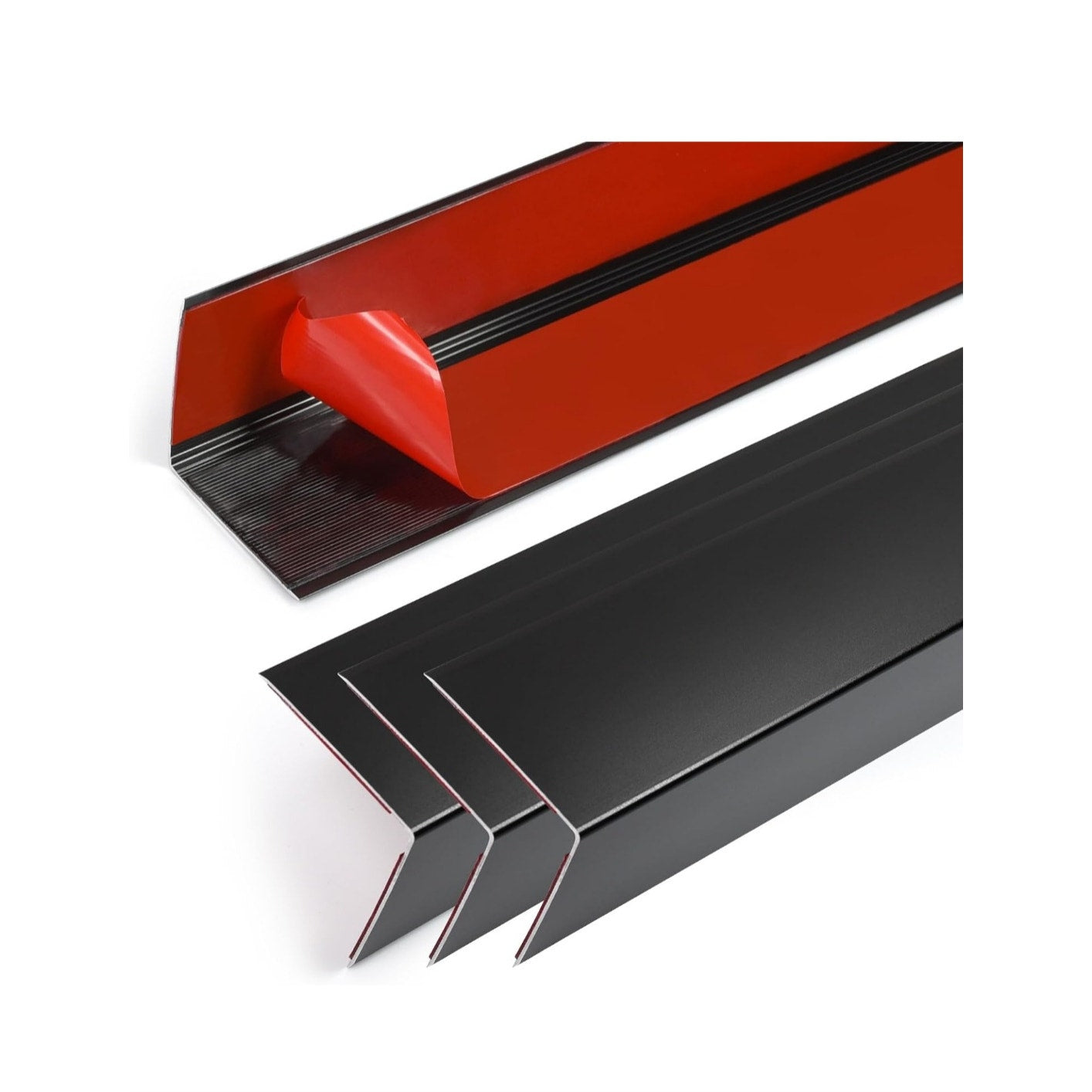 New 45" Black Metal Corner Protectors SET OF 4, Aluminum