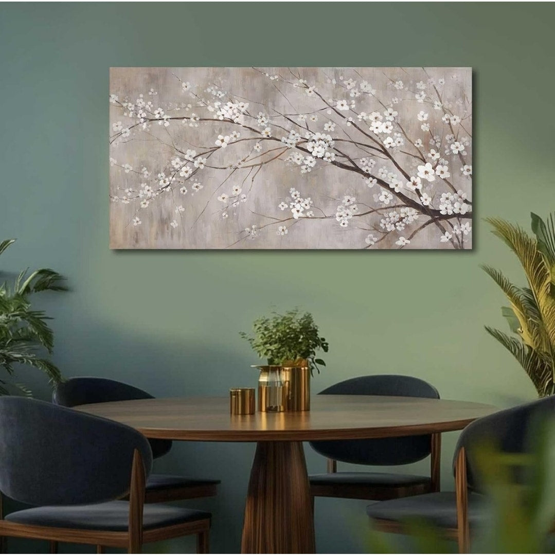 White Flower Wall Decor