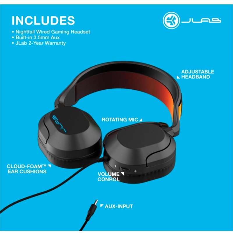 JLab Nightfall Gaming Headset