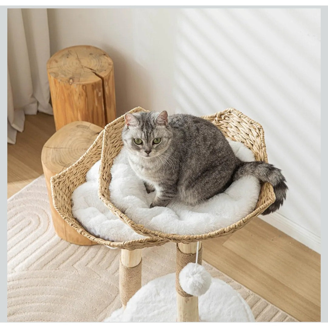 NEW Cat Tree Tower Condo 46 inch Modern Cat Tree for Large Cats w/ Baskets