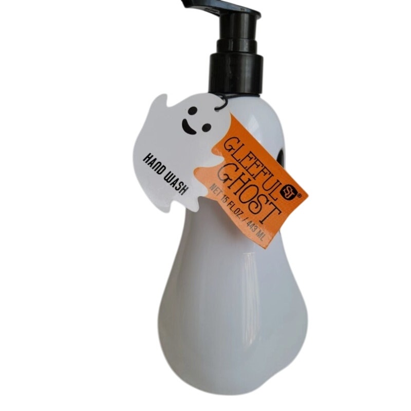 Halloween Gleeful Ghost Decanter Vanilla Hand Soap NEW 18oz
