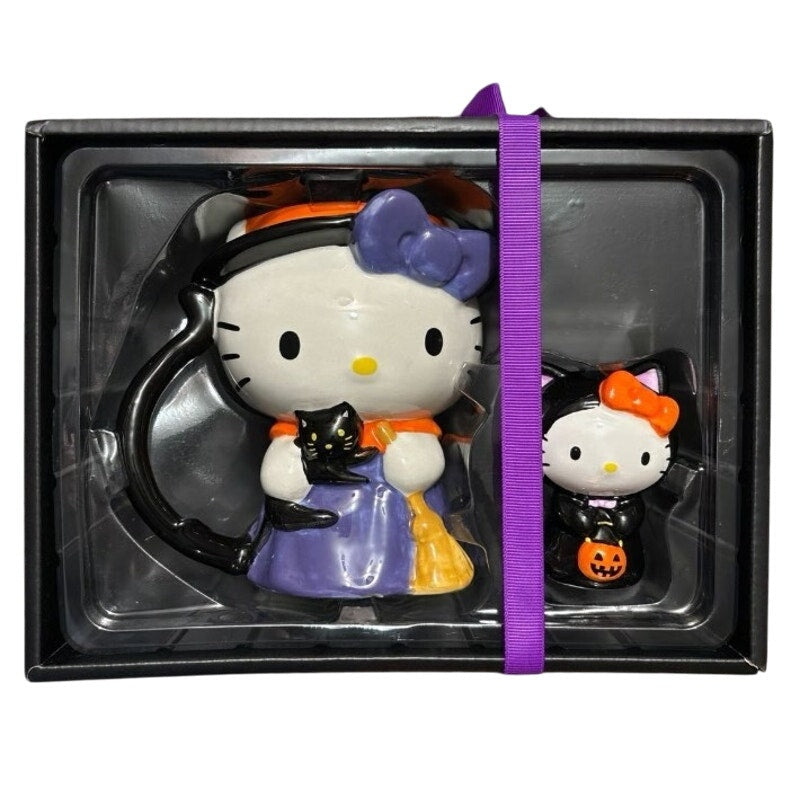Sanrio Hello Kitty Halloween Witch Mug & Ornament Set New in Box