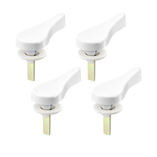 4 Sliding Door Latch Lever Spindle White