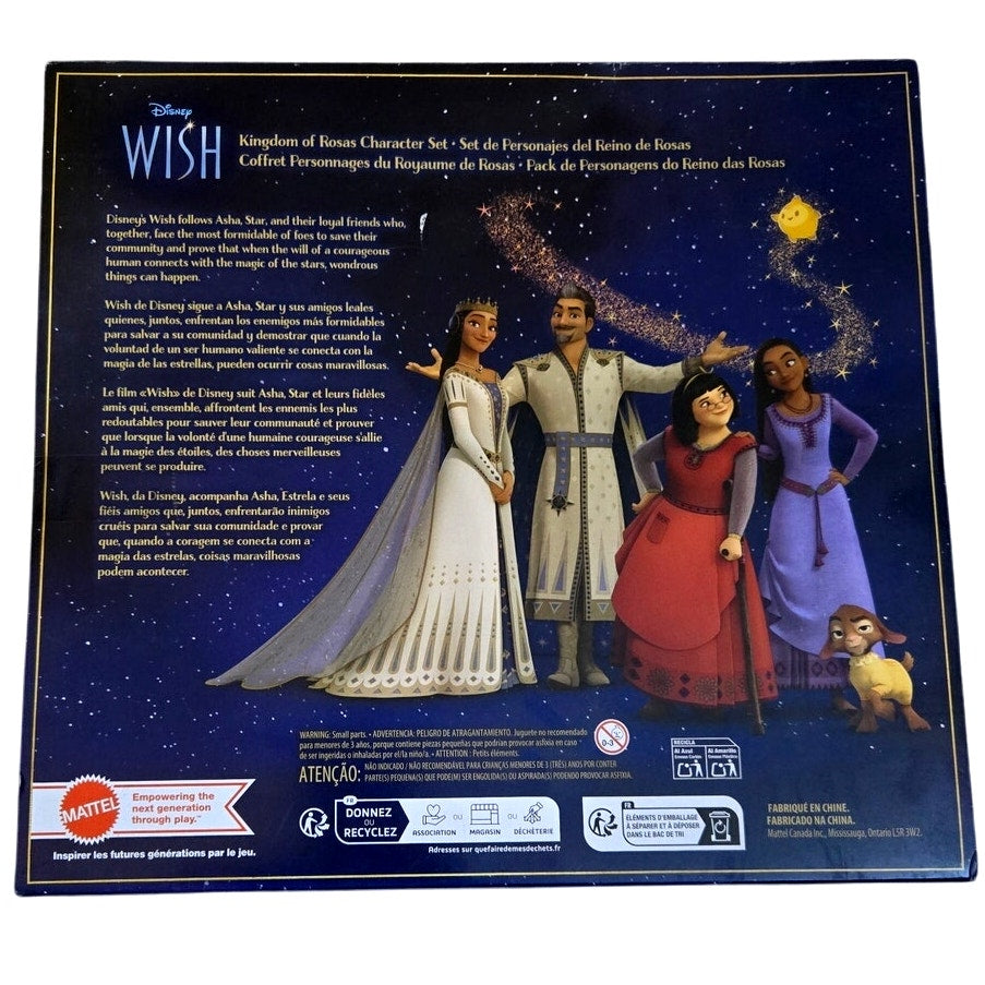 Disney Wish Kingdom of Rosas 10-Piece Figurine Character Set - Ages 3+ - New