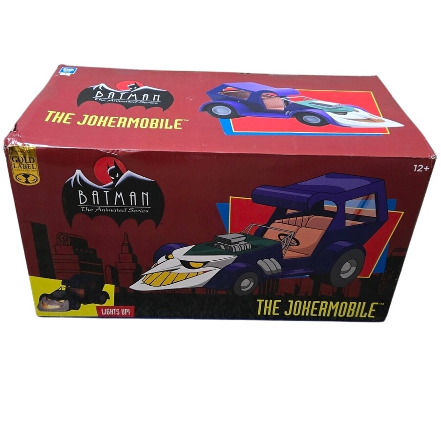 McFarlane Toys DC Joker Mobile - Batman The Animated Series - Light-Up Eyes & Teeth - Collectible