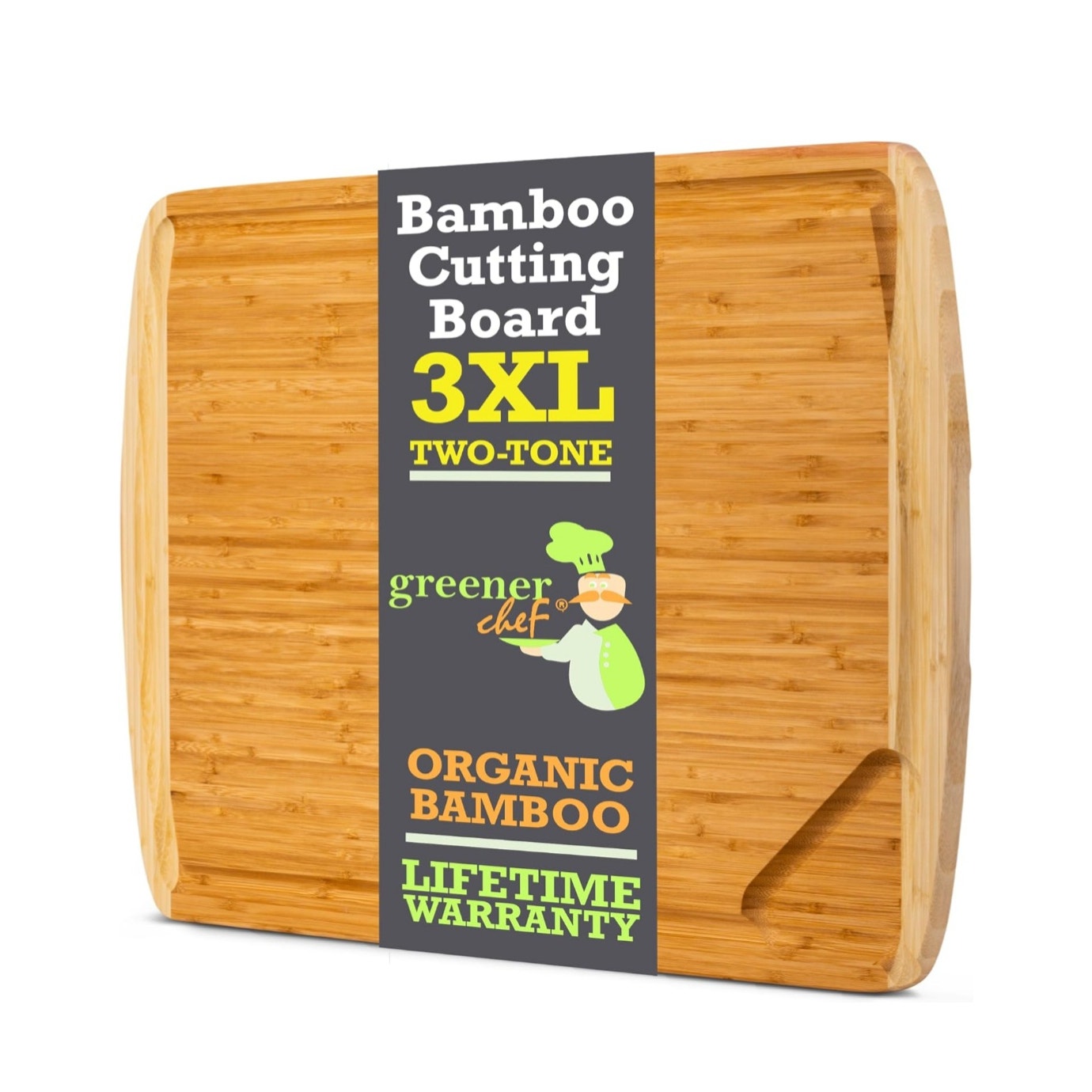 Extra Large  30 x 20 Bamboo Wood Cutting Board Oversized Carving Stovetop Cover