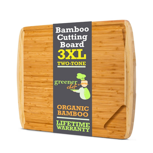 Extra Large  30 x 20 Bamboo Wood Cutting Board Oversized Carving Stovetop Cover
