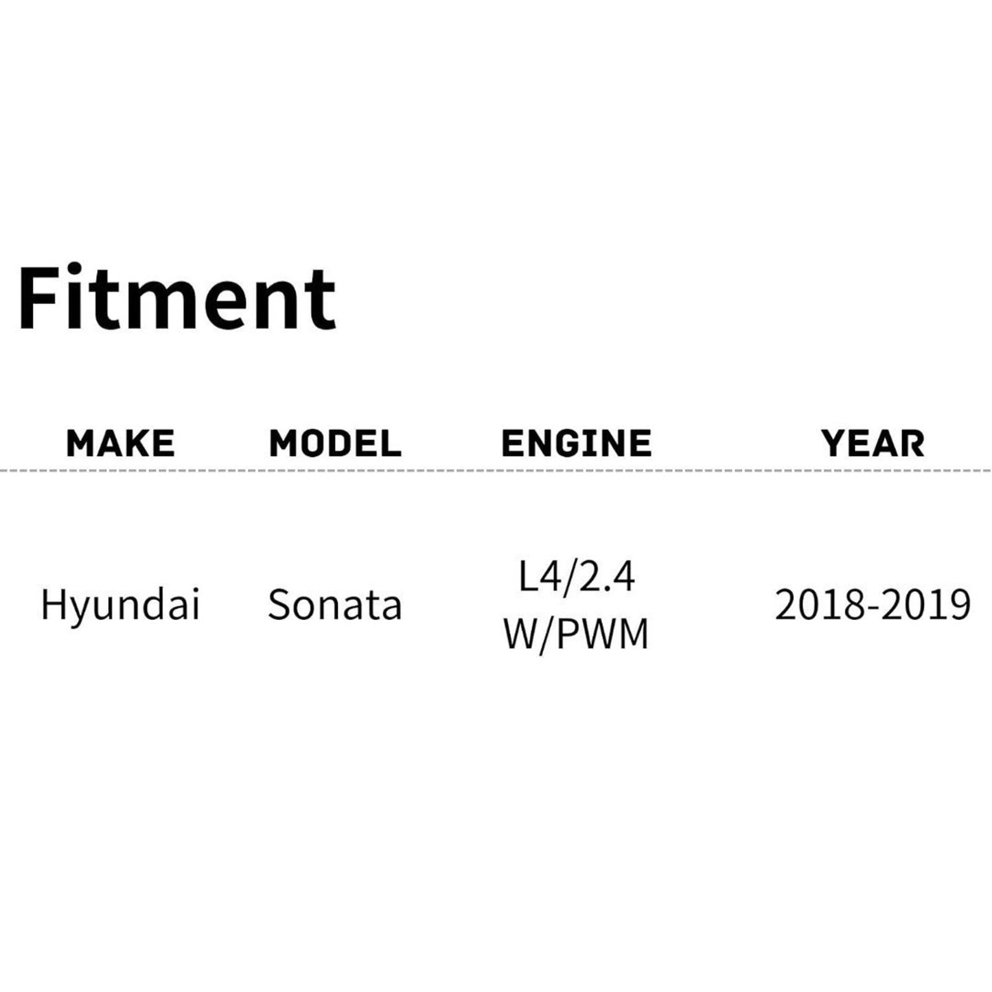 New 18-19 Hyundai Sonata Cooling Radiator Fan HY3115160 for OEM 25380C2500