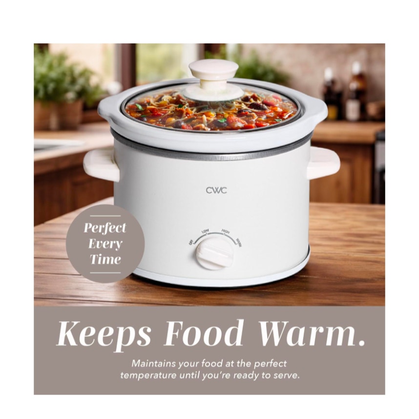 2QT Mini Electric Round Slow Cooker
