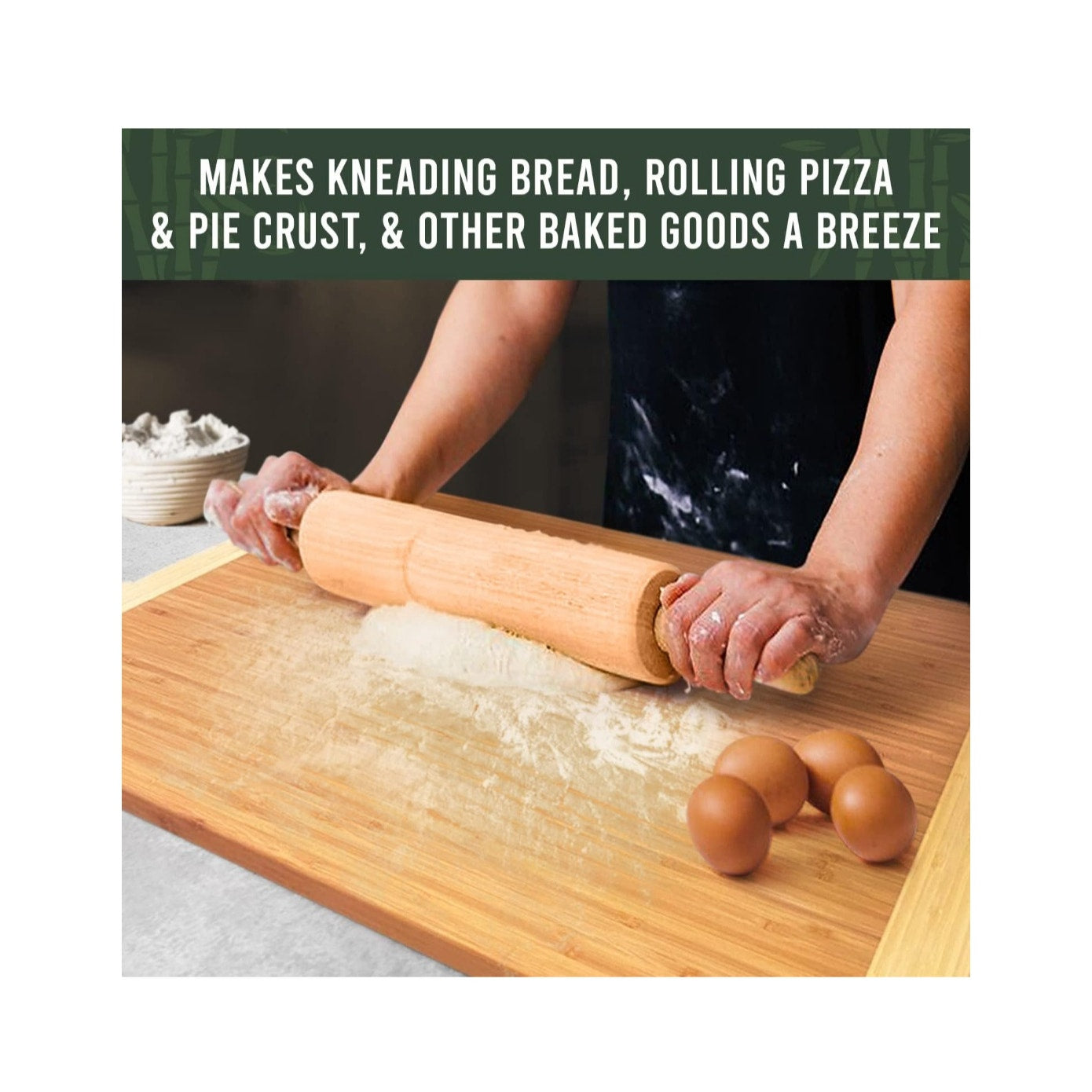 Extra Large  30 x 20 Bamboo Wood Cutting Board Oversized Carving Stovetop Cover
