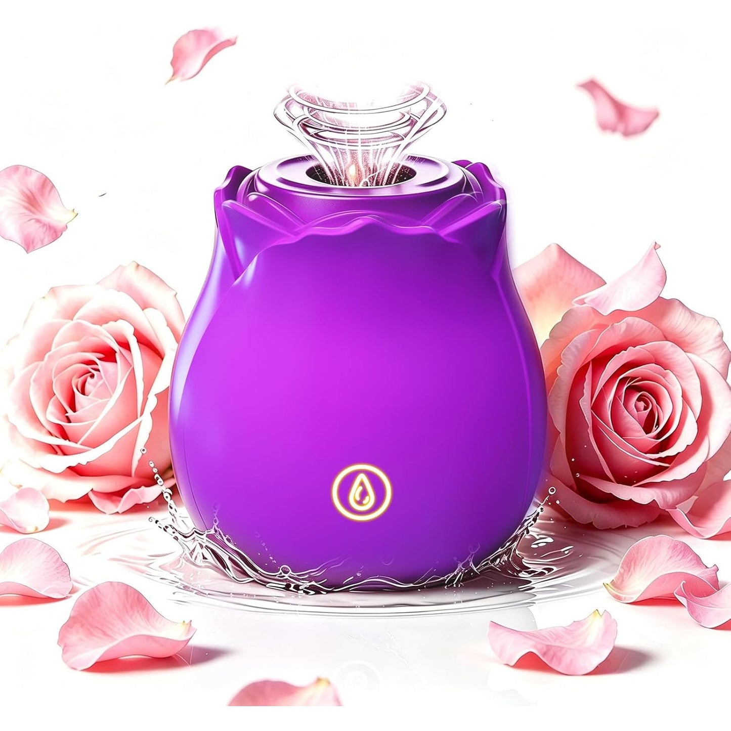 Silicone 2 in 1 Rose Adult Toy for Women 10 Vibration & Suction Clitioral Sucker
