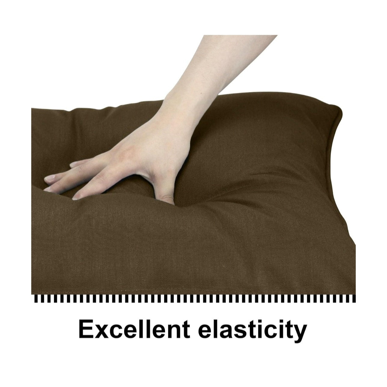 SET of TWO Deep Seat Patio Cushions 24x24 Outdoor Furniture w/ Removeable Cover Fade Resistant