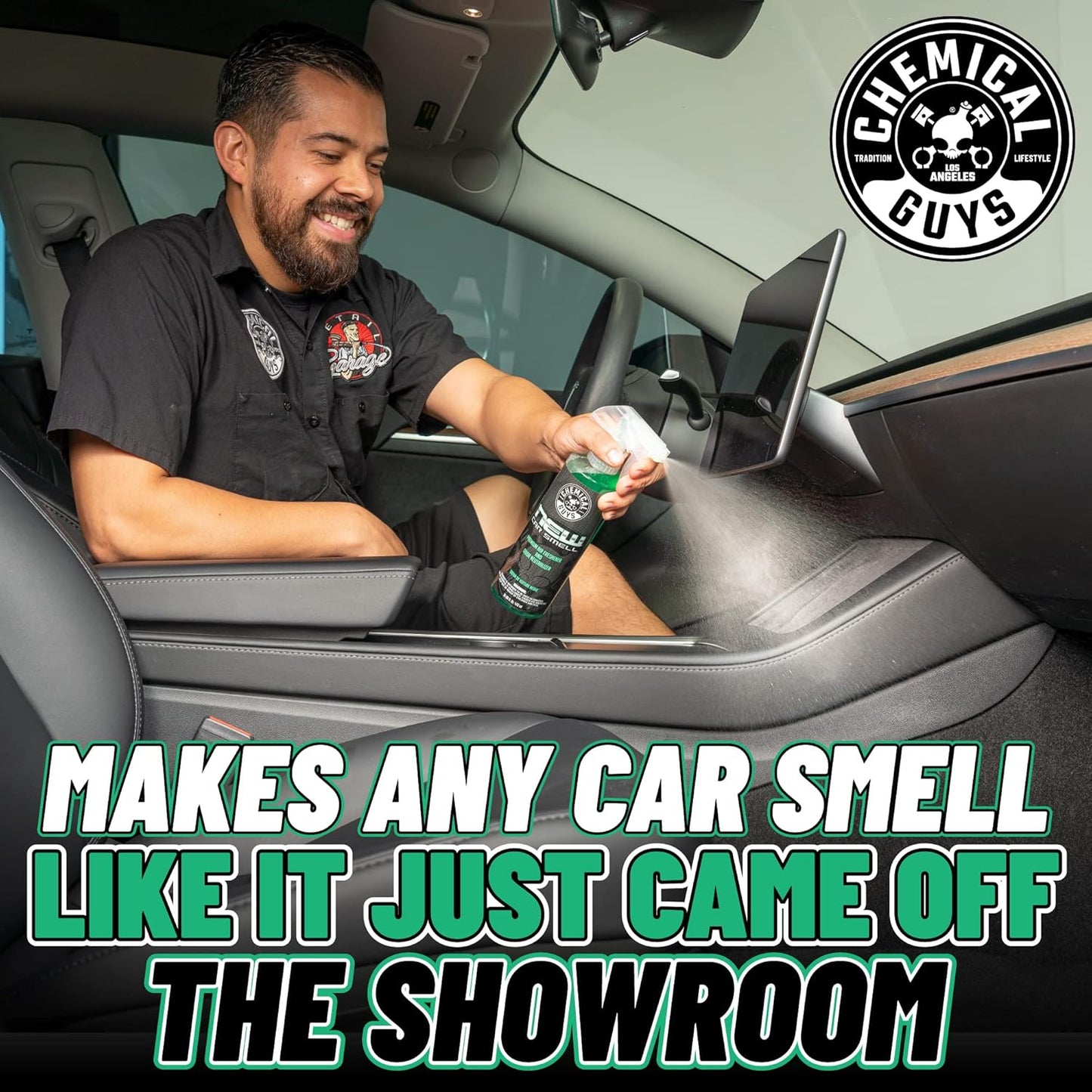 Chemical Guys AIR_101_16 New Car Smell Premium Air Freshener and Odor Eliminator