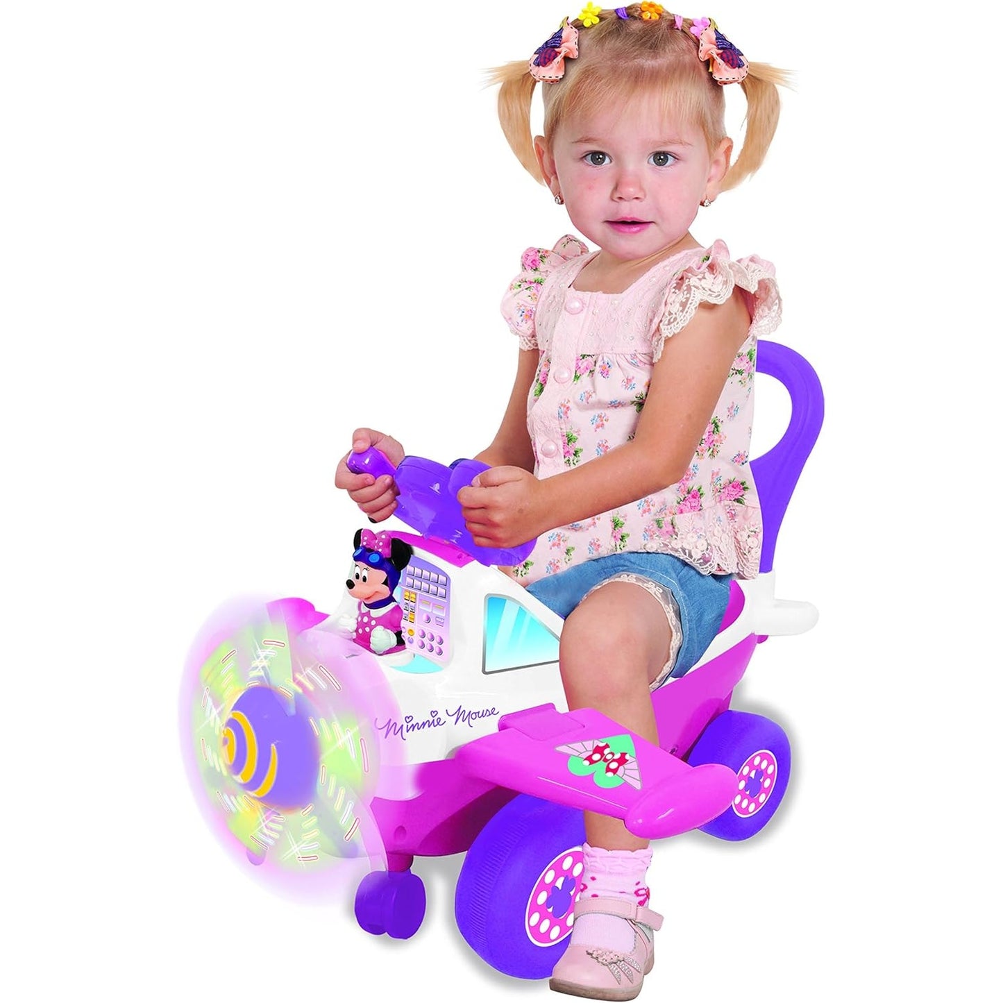 Disney My First Minnie Mouse Plane Toddler Ride-On w/ Lights & Sound NEW