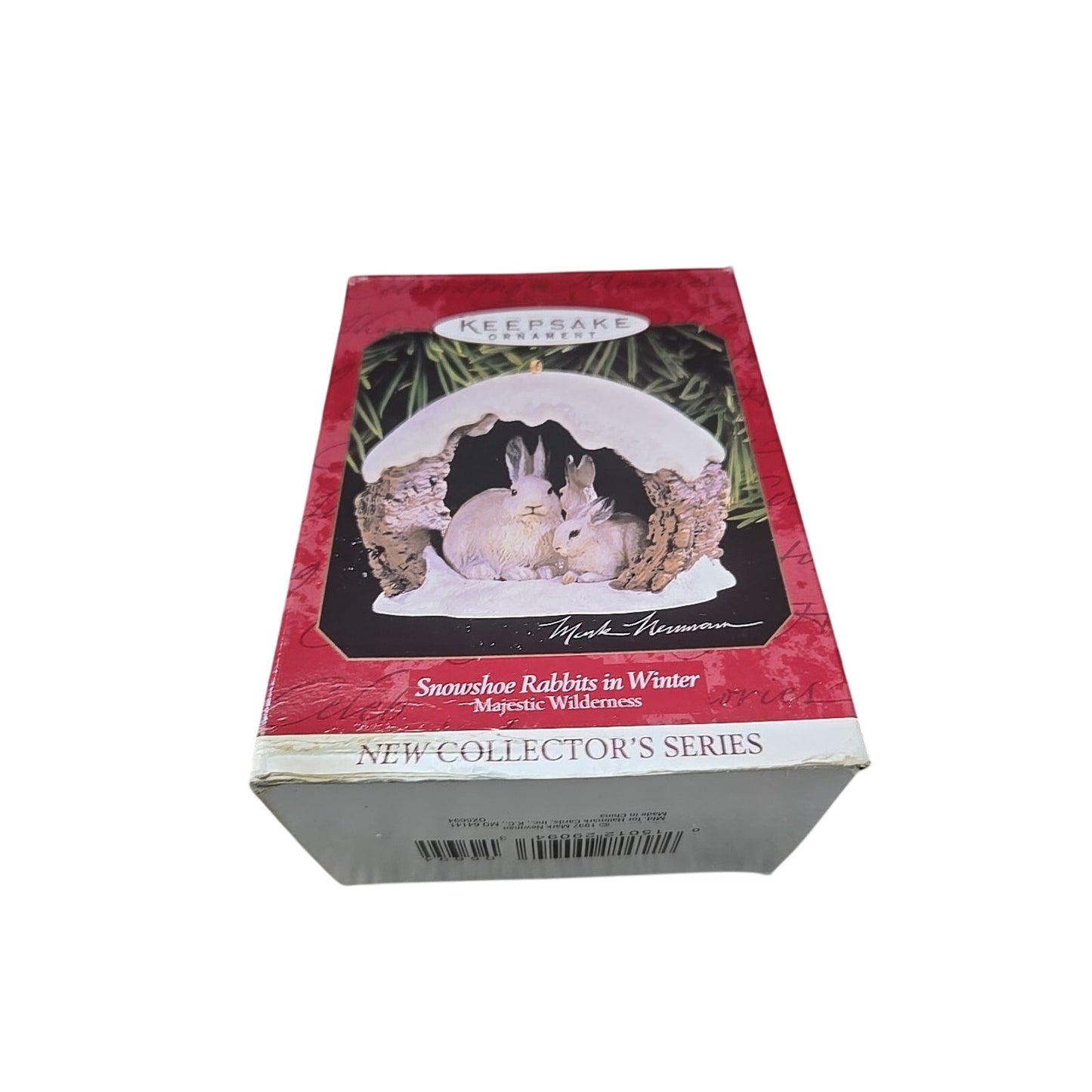 Hallmark Keepsake Ornament Snowshoe Rabbit in Winter Majestic Wilderness 1997