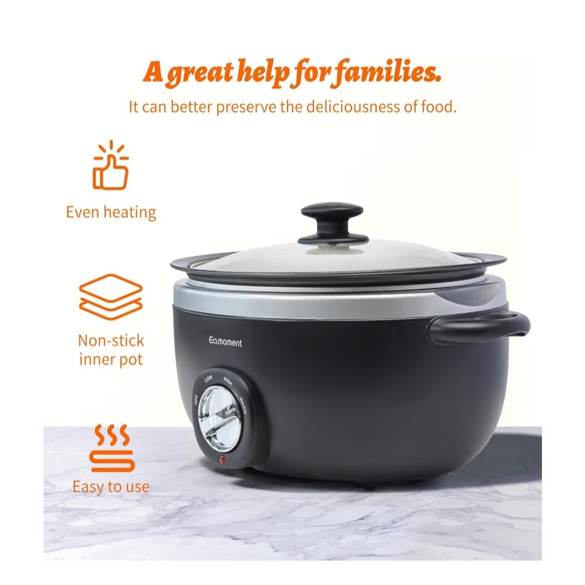 New 6.5 Quart Slow Cooker