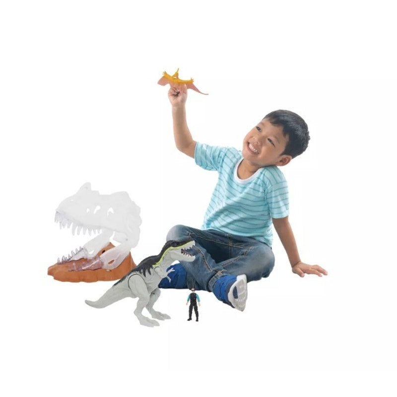 Animal Planet Electronic Crystal Fire Skull Dinosaur Playset - Light-Up, Sound & Water Vapor - Ages 3+ - New