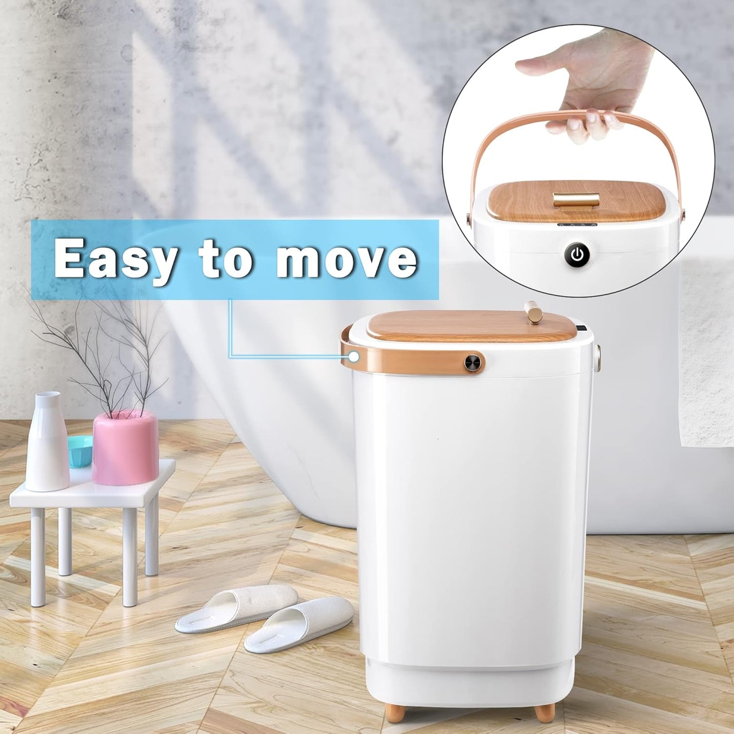New Towel Warmer Bucket Large Spa Hot Towels in 10 Min Fits Two Oversized Towels