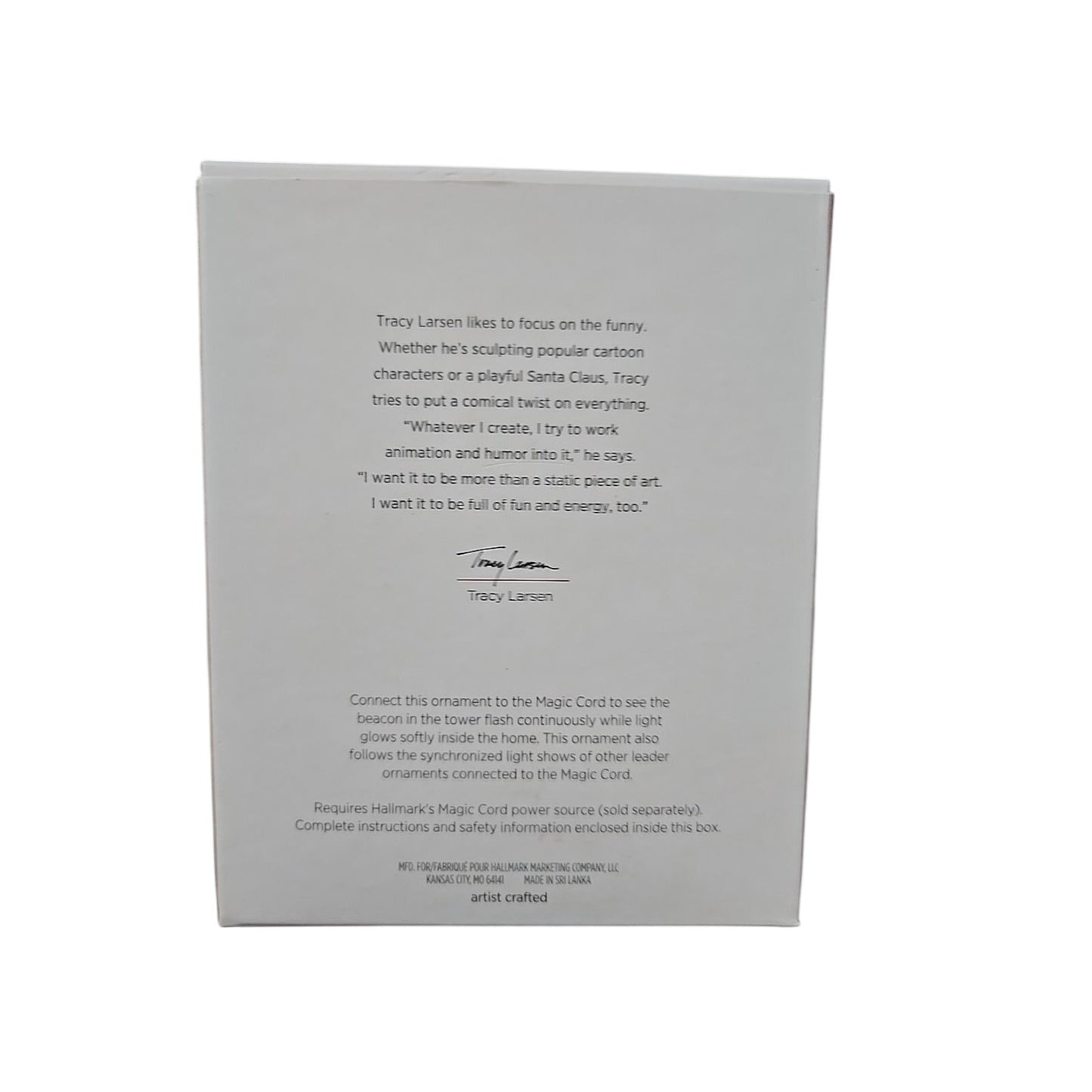 2018 Hallmark HOLIDAY LIGHTHOUSE Magic Cord Ornament 7th in Series