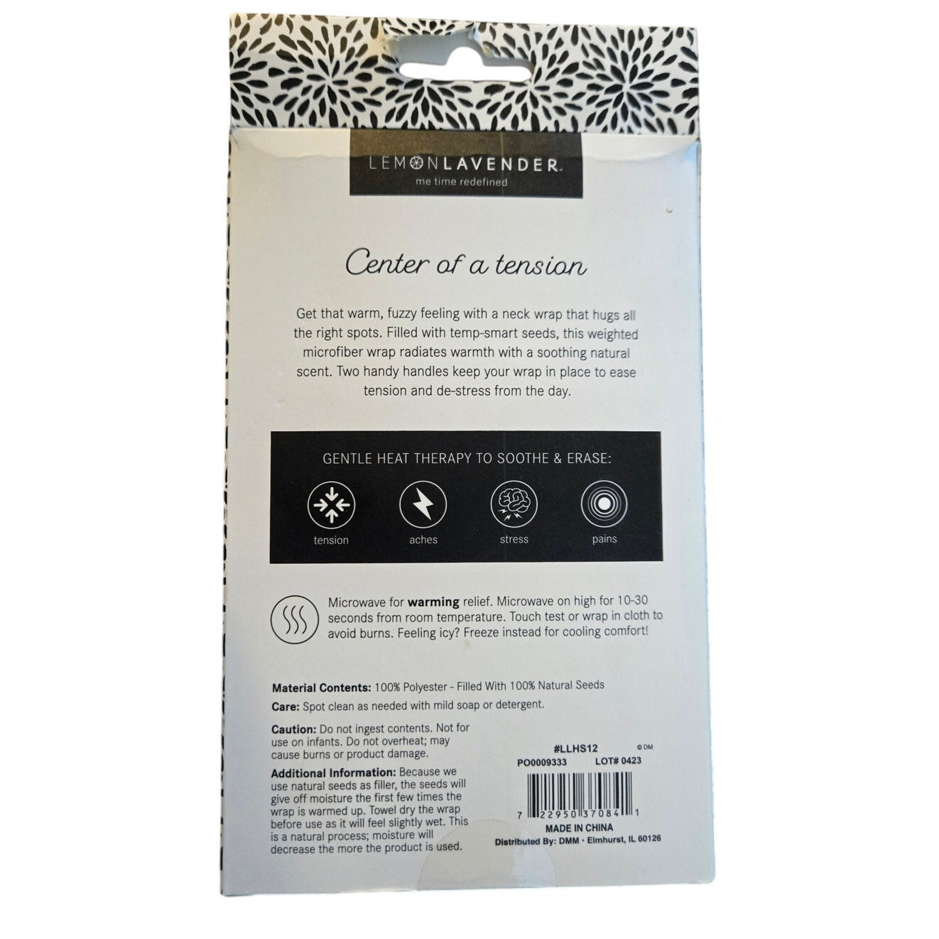 Lemon Lavender Hot Stuff Heated Neck Wrap