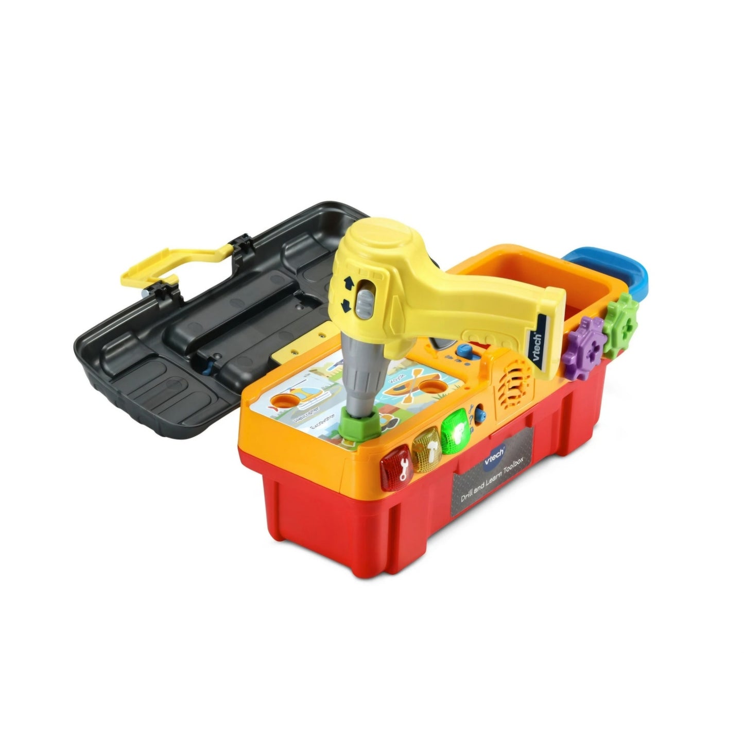 New VTech Drill and Learn Toolbox Pro with Accessories Ages 2-
-5
