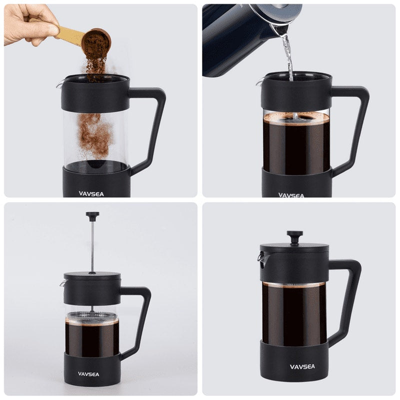 Thickened French Press Coffee Maker