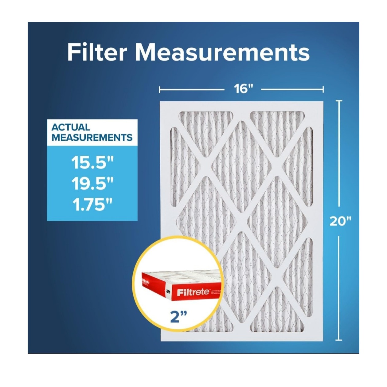 Filtrete 16x20x2 AC Furnace Air Filter MERV 11 MPR 1000 Allergen Defense 4 Pack