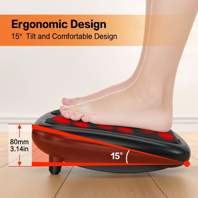 NEXPURE Foot Massager with Heat, Shiatsu Foot Massager with 3 Modes & Wireless Remote