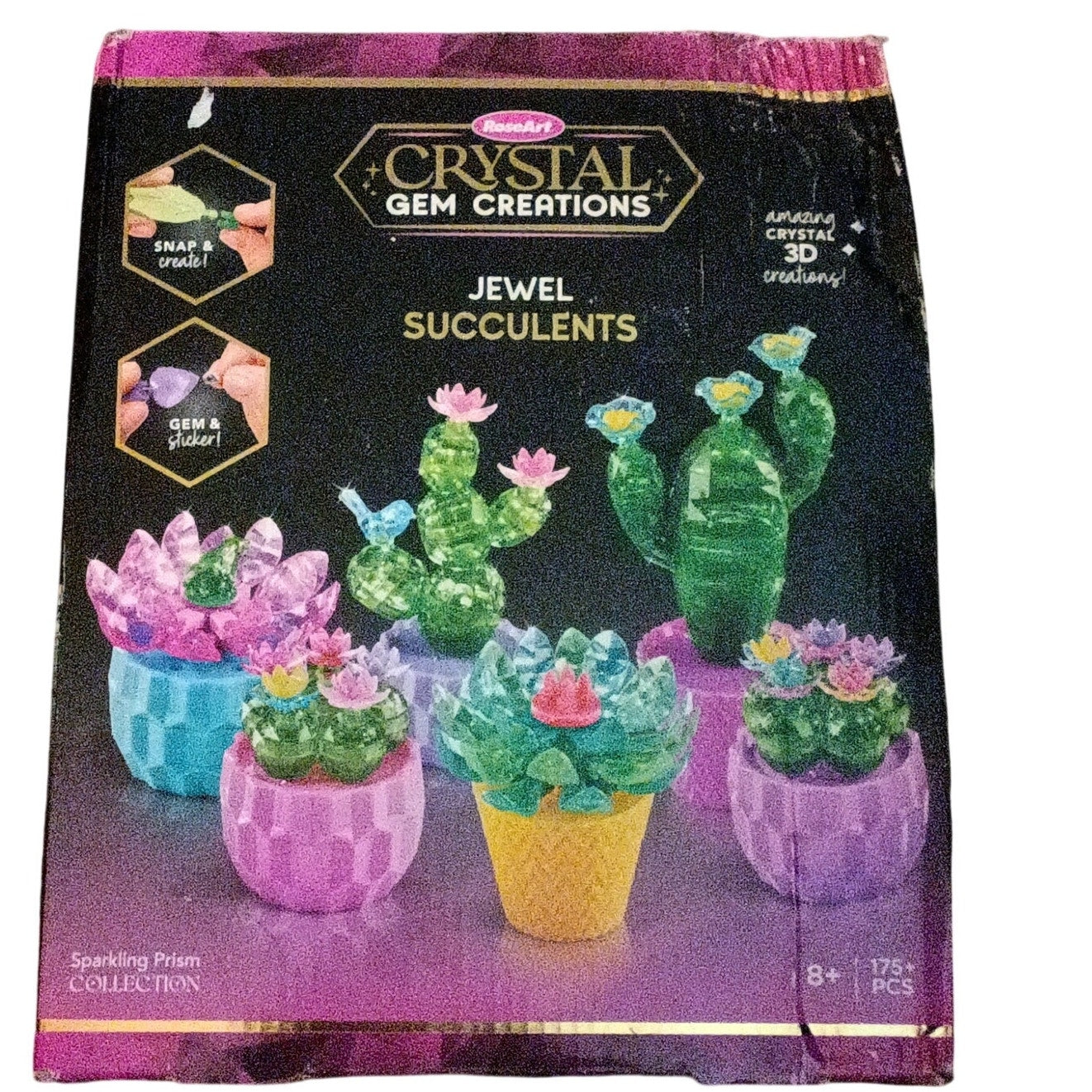 Crystal Gem Creations Jewel Succulents Kit by RoseArt, 175 Pieces