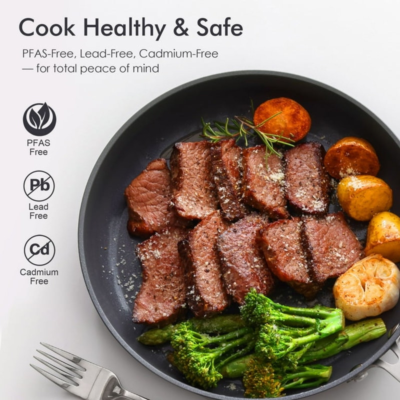 Ceramic Nonstick 8" Saute Pan with lid