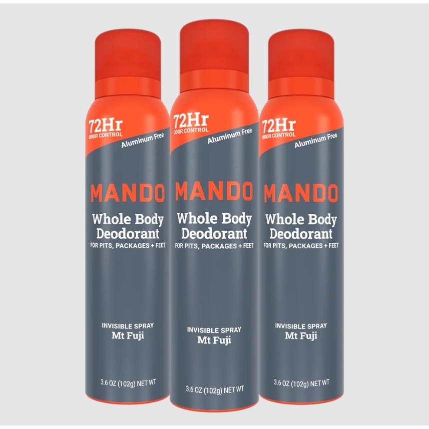 Lume Mando Whole Body Deodorant Mt Fuji Invisible Spray Set of 3