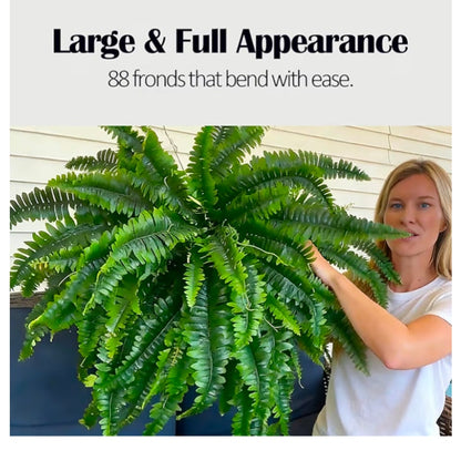 88 Branches Large Artificial Ferns 48IN Artificial Boston Fern