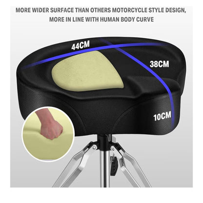 Donner Heavy Duty Drum Throne, Motorcycle Style