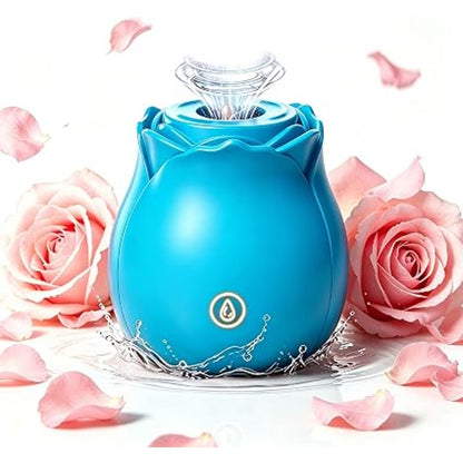 Silicone 2 in 1 Rose Adult Toy for Women 10 Vibration & Suction Clitioral Sucker