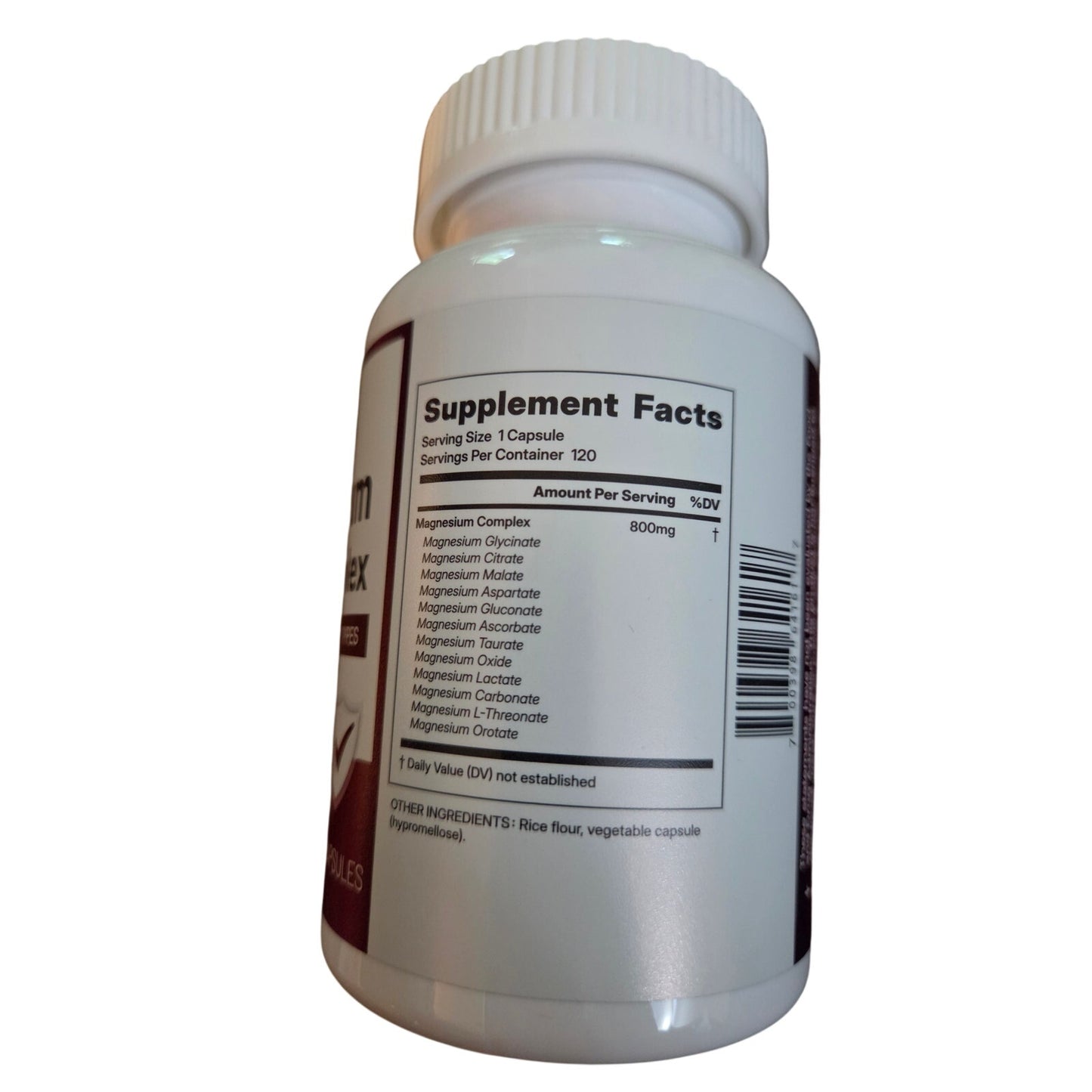 NutriOptima Magnesium 12 in 1 Complex 120 Capsules 800mg 12 Types of Magnesium exp 11/27